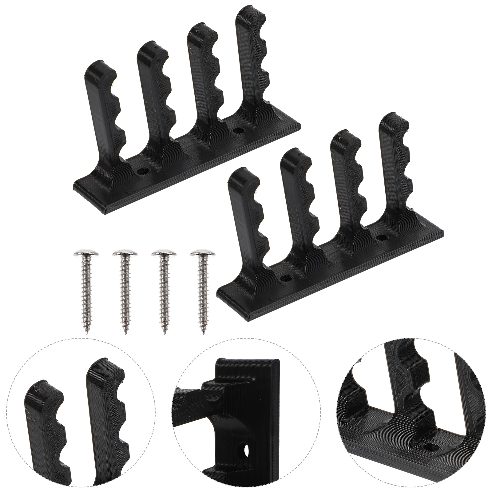 

2Pcs Bow Wall Hanger Wall Storage Bracket Display Rack with Screws