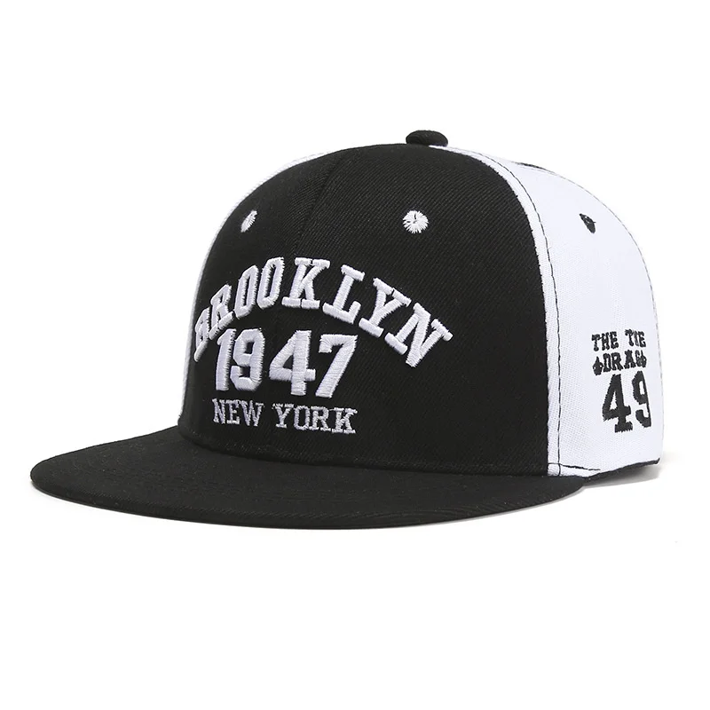 

Flat Brim Baseball Cap Men Summer Fashion BROOKLYN Embroidery Snapback Hombre Cotton Sun Hats Women Outdoor Casual Golf Cap Male
