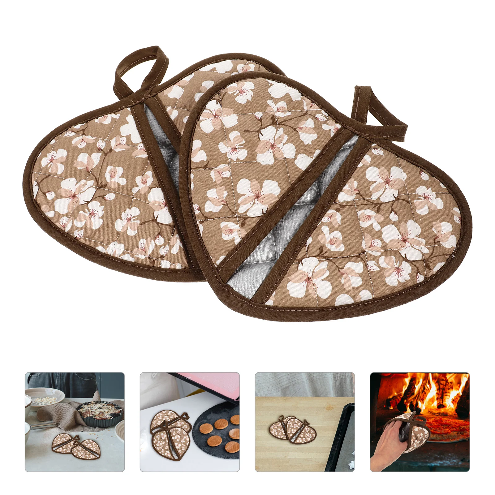 

Oven Mitts Gloves Baking Microwaveinsulated Kitchen Nonmitten Mitt Mittens