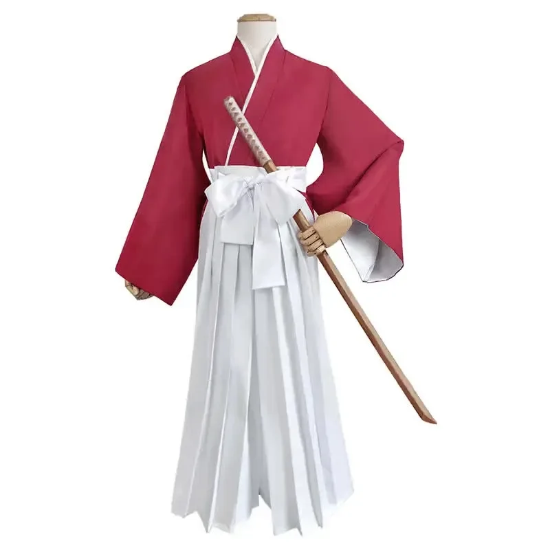 

_ Полный комплект для мужчин и женщин Himura Kenshin, костюм для косплея руруруни кенсин