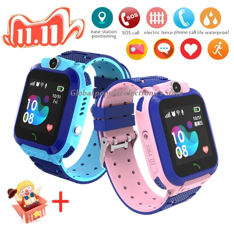 

Q12 Kids Smart Watch Waterproof LBS Location Support Hebrew 2G SIM Card Listen Baby Tracking Boys Girls Smartwatch Clock Gift