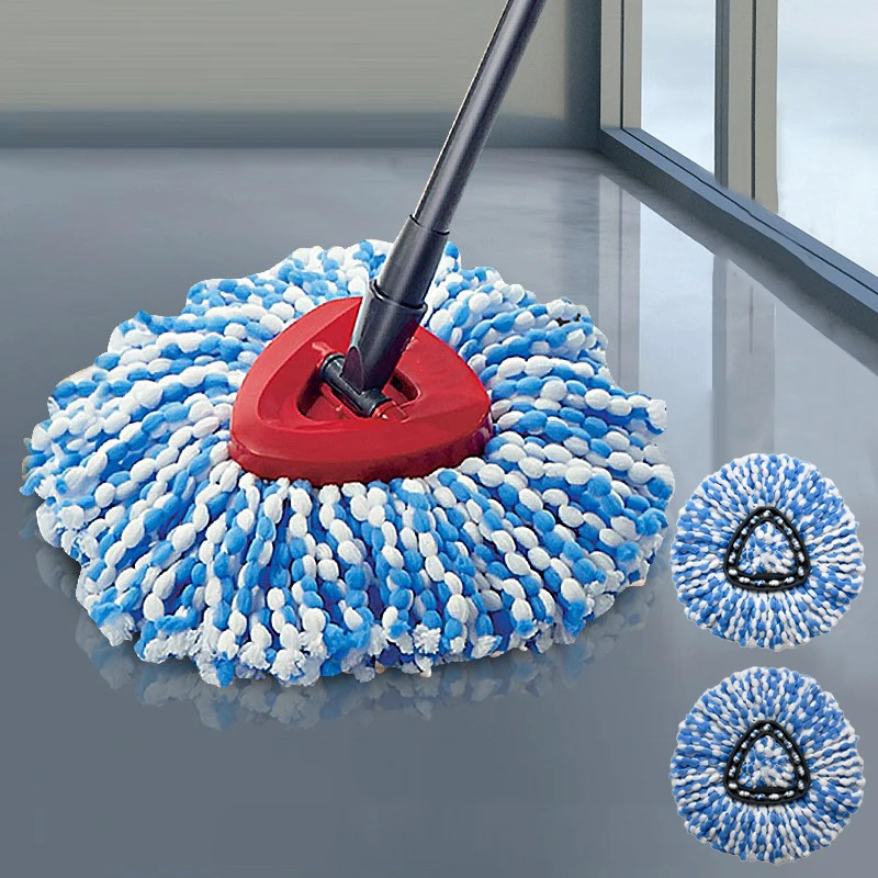 

4Pcs Mop Replace Heads Compatible for O Cedar Spin Mop Refill Head Replacement for RinseClean Fluffy Microfiber Machine Washable