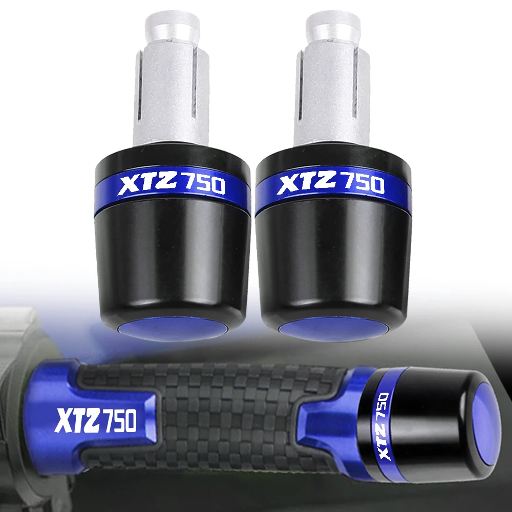 

XTZ 750 LOGO 7/8'' 22mm Motorcycle CNC Handlebar Grips Handle Bar Cap End Plug FOR YAMAHA XTZ750 SUPERTENERE 1989-1996 1995 1994
