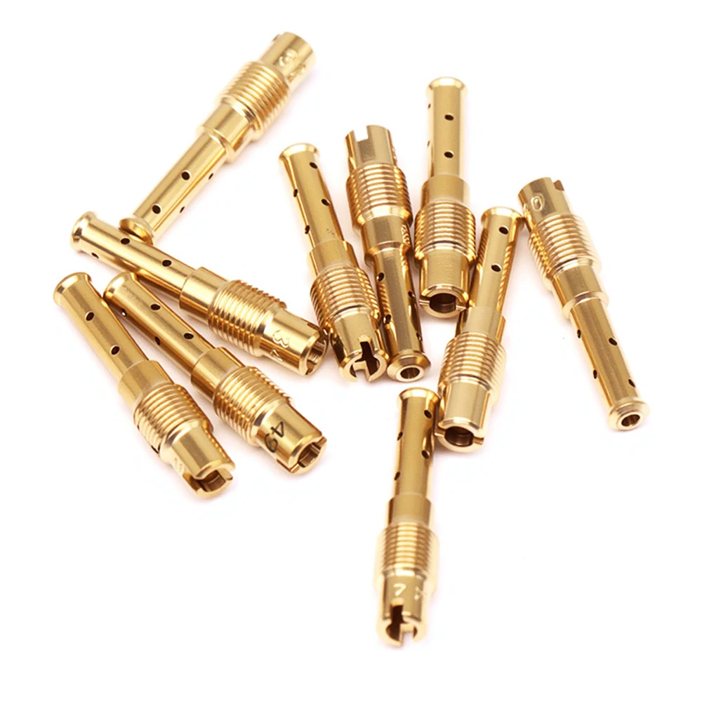 Комплект из 5 форсунок холостого хода (Idle Jet Slow Pilot Jet Kit) 32-40 42-52, замена, код детали 343.0301 343.0302, запчасти для мотоциклов, подходит для карбюратора CP (art.: 3920dc2fbb4cd) - 3920dc2fbb4cd
