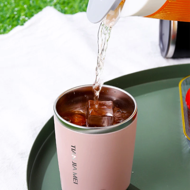 Кружка-термос из нержавеющей стали для молока чая и кофе 300 мл | Дом сад