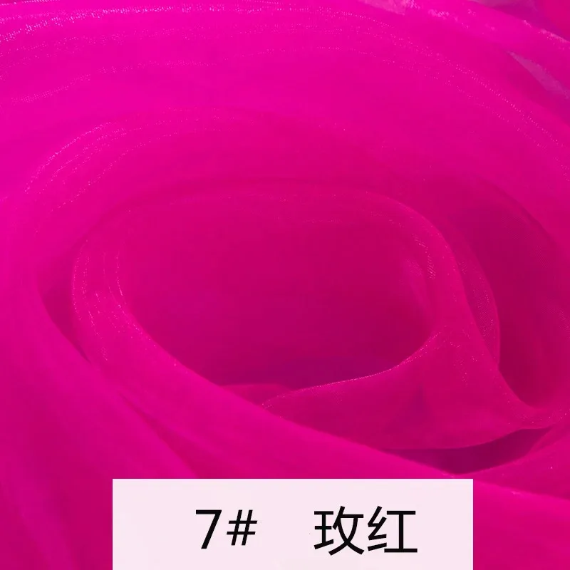 6 метров ткань из органзы с вышивкой прозрачная свадебная одежда шелковая