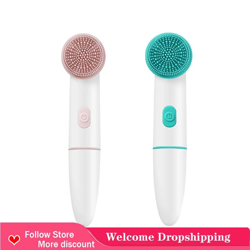 

Электрическая силиконовая щетка для глубокой очистки лица, ультразвуковой массажер для лица с зарядкой от USB