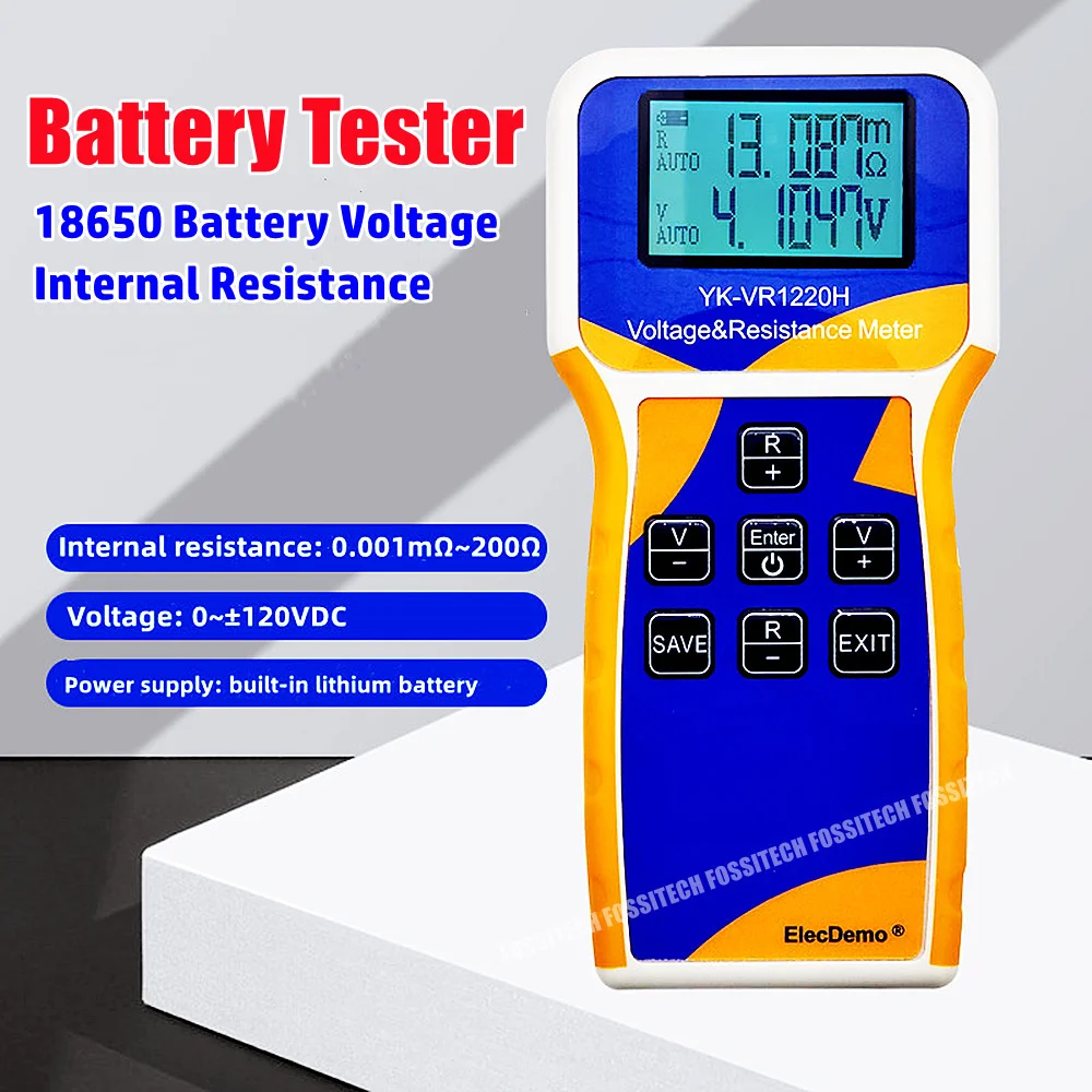 0~120V Battery Voltage Internal Resistance Tester 18650 Lithium Storate Polymer Pack Battery Tester YR1030 YR1035 Battery Tester