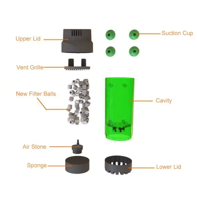 Aqueon Liquid Moving Filter Bed Bubble Bio-filter Губчатый Аквариумный Фильтр С Всасывающим Воздушным