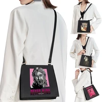 2022 women korean shoulder bag handbag messenger bag retro sculpture pattern printing commuter bag wild lady mobile phone bag