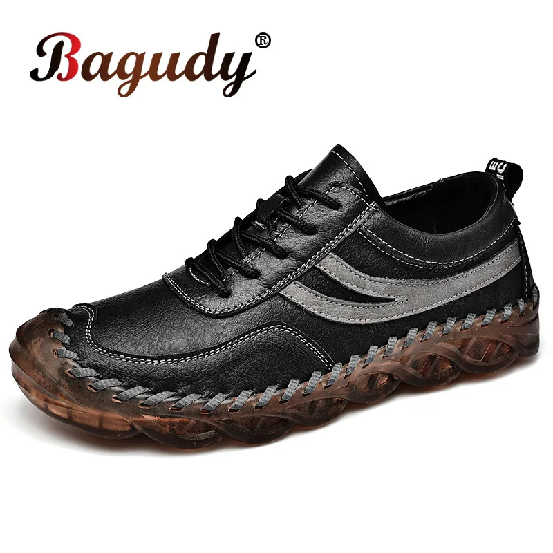 

Spring Leather Men Shoes Casual Split Leather Shoes Fashion Men Loafers Comfort Walking Shoes Men Flats Hot Sale Moccasins Shoes