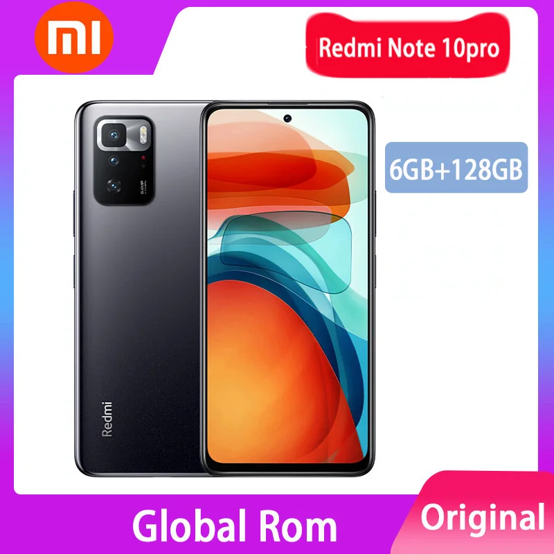 Смартфон Xiaomi Redmi Note 10 Pro Global ROM 128 ГБ/256 ГБ 1100 дюймов 120 Гц | Мобильные телефоны и
