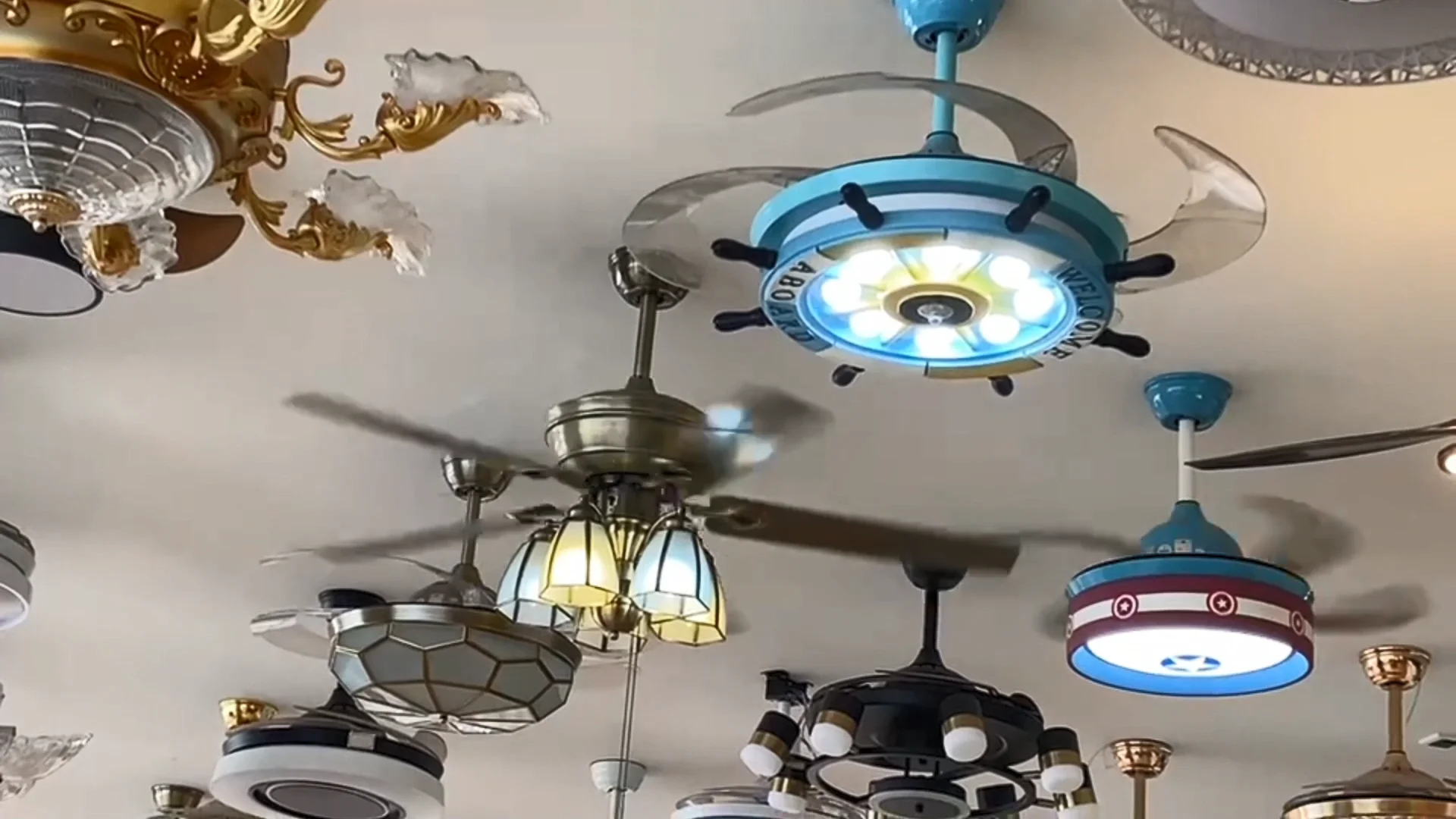 

Luxury quality DC motor home ceiling fan gold ceiling fan ventilating fan