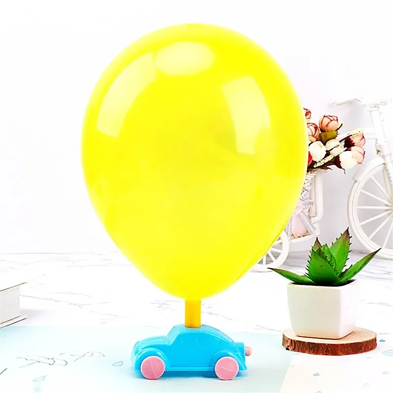 

Random Color DIY Power Balloon Car Toy Inertial Recoil Power Balloon Education Science Experiment Puzzle Toys for Children Gifts