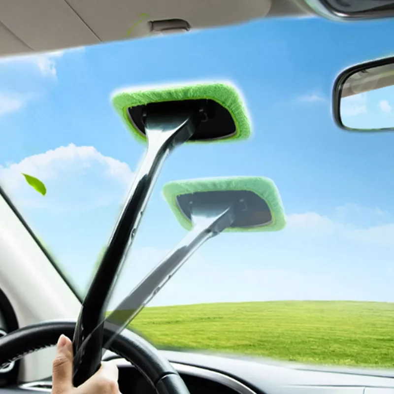

Window Cleaner Brush Kit Windshield Wiper Microfiber Wiper Cleaner Cleaning Brush Auto Cleaning Wash Tool With Long Handle
