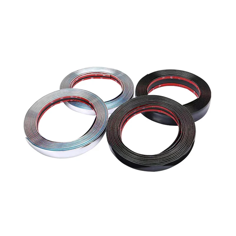 

Универсальные хромированные яркие полосы шириной 20 мм для автомобиля, серебристые, золотистые, черные, красные наружные украшения, Противоударная лента, покрывающая царапины