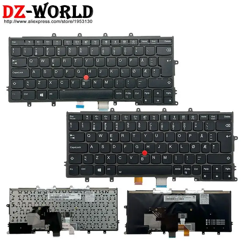 

Клавиатура без норвежской подсветки для ноутбука Lenovo Thinkpad X240 X240S X250 X260 X270 A275 X230S 01EN568 04X0235 04Y0958 01EP006