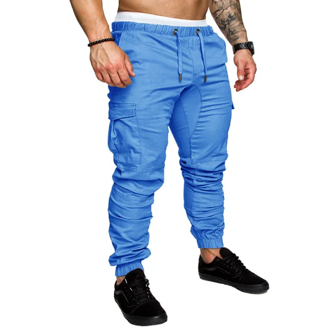 

2022 Fall New Men's Sports Pants Single Pocket Hip Hop Jogger Pants M-4XL