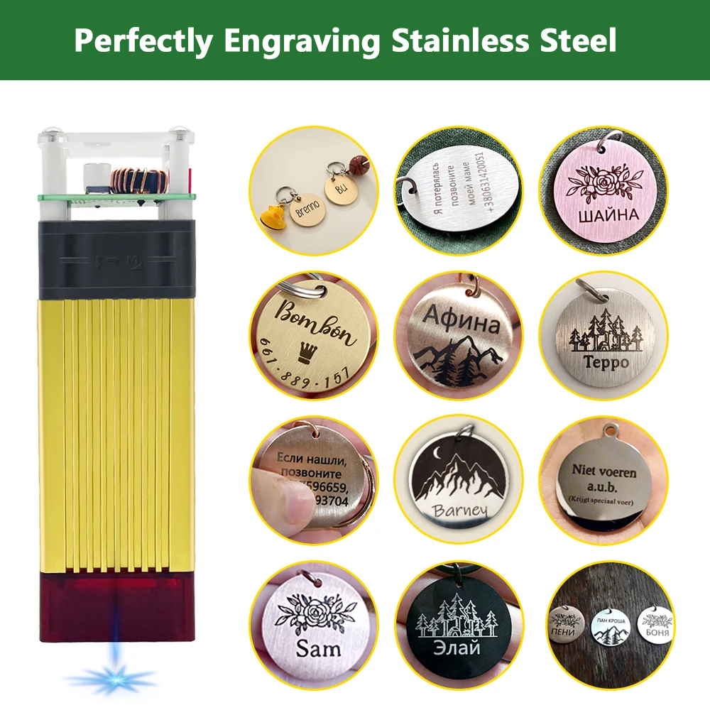 Лазерное дерево 40 Вт лазерный модуль 450 нм с фиксированным фокусом TTL лазерная