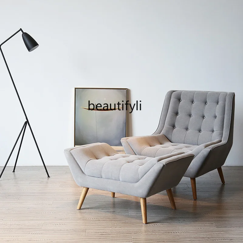 

Диван-педаль GY Nordic из ткани для гостиной и спальни, американский пасторальный ленивый обеденный перерыв, откидное кресло с тигром