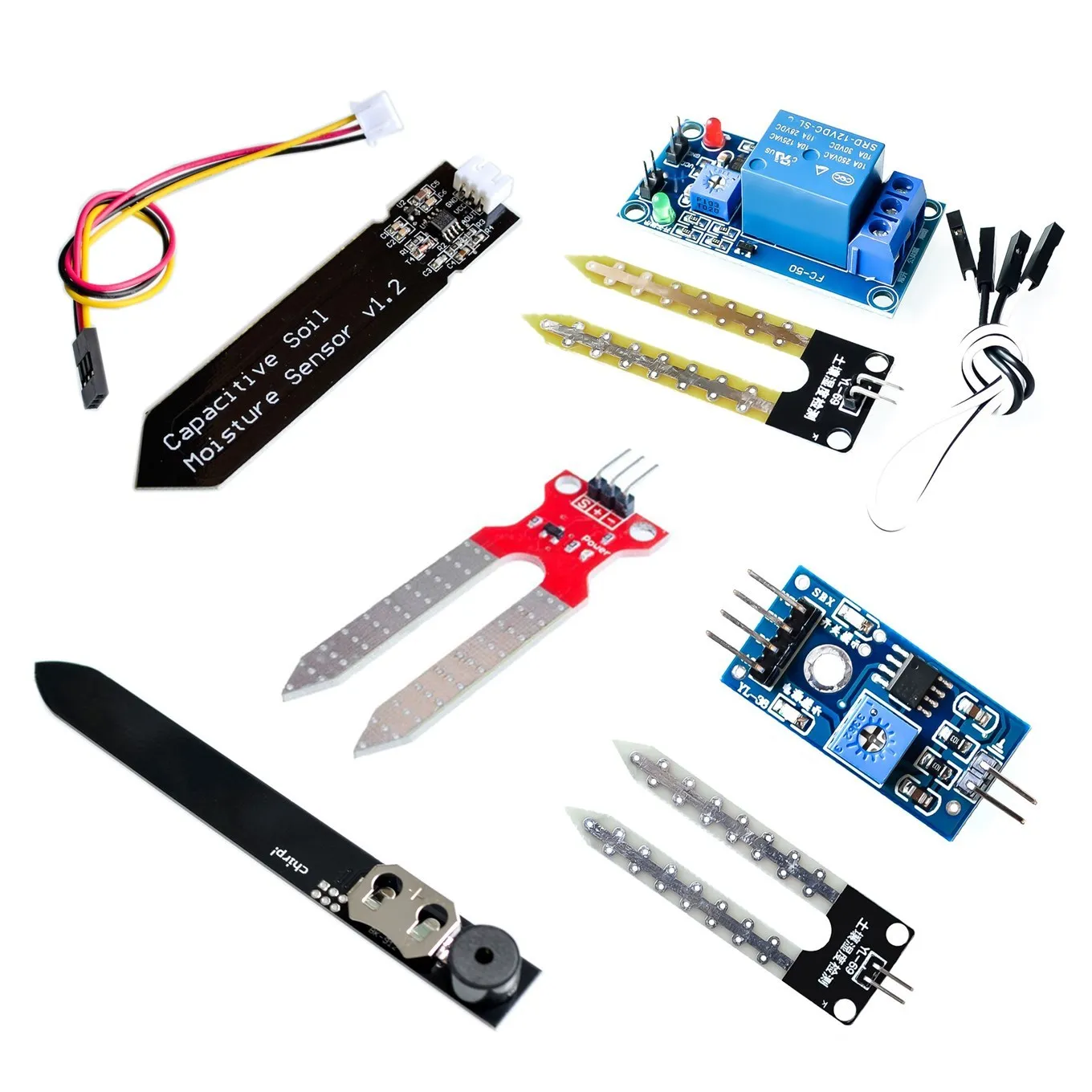 

Capacitive Soil Moisture Sensor Not Easy To Corrode Wide Voltage Wire For Arduino