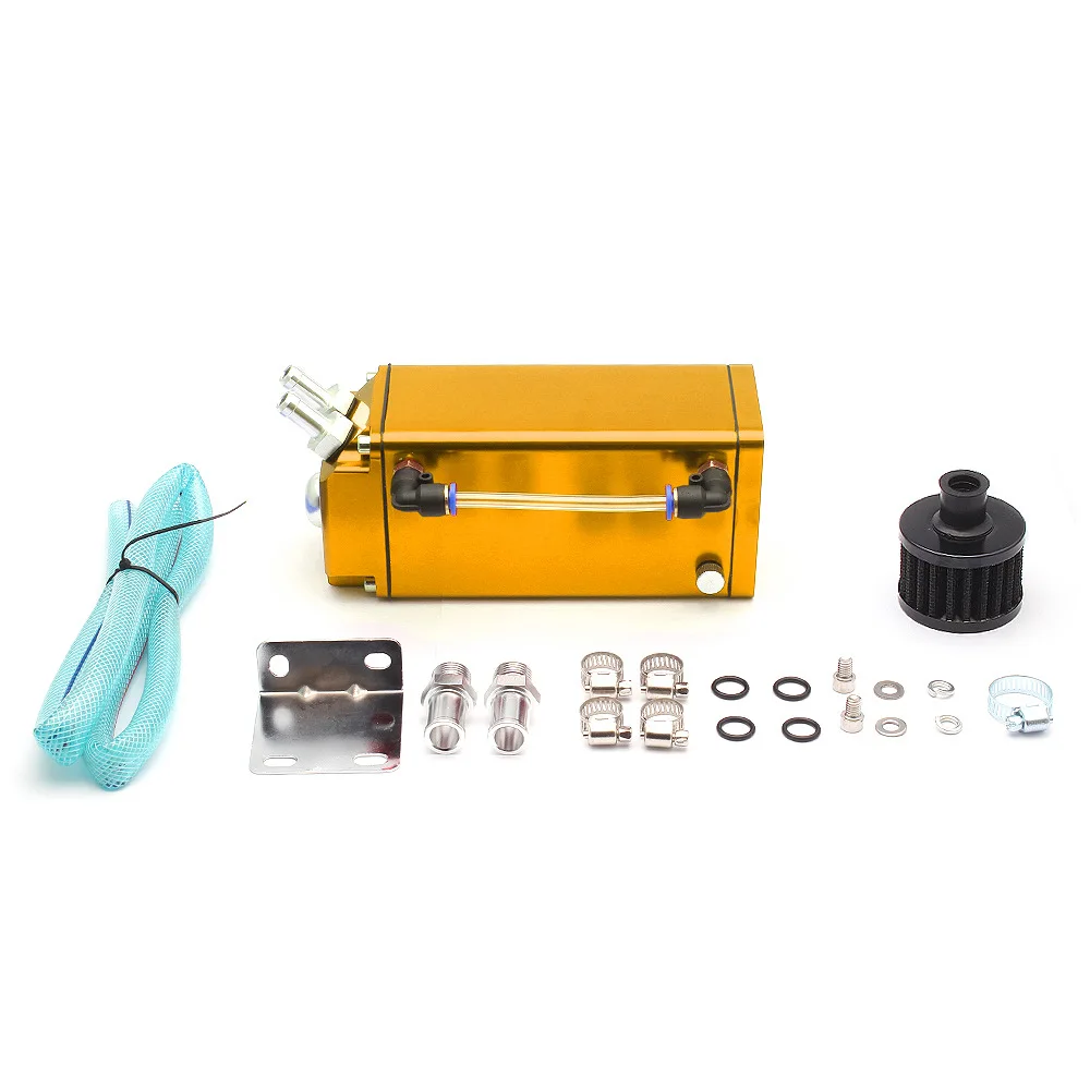 

Car Modification Square Engine Oil Breathable Pot with Air Filter Breathable Pot Universal Engine Oil Jug Filter Pot