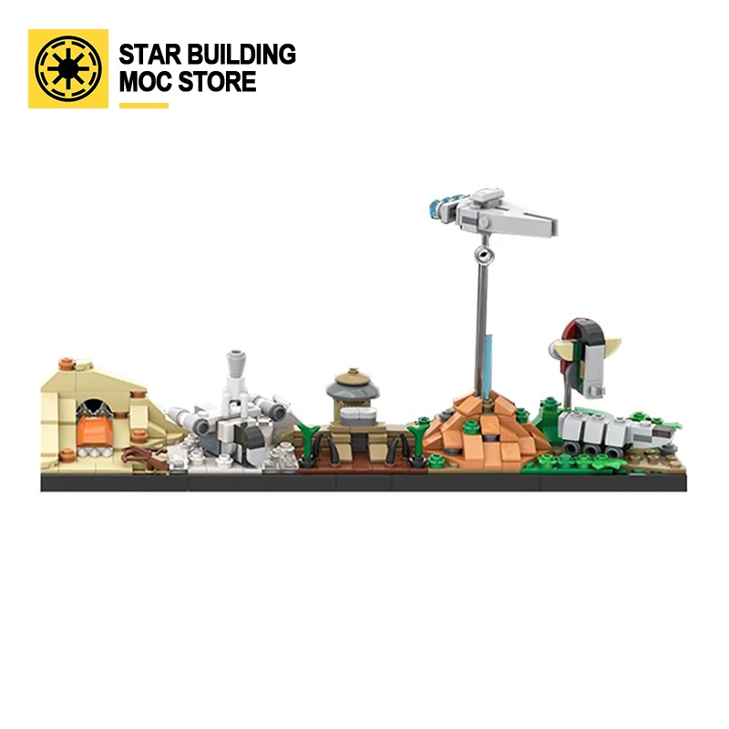 

Moc-61128 мандалория здание города здание креативная модель улица вид лего детская игрушка Подарочный набор