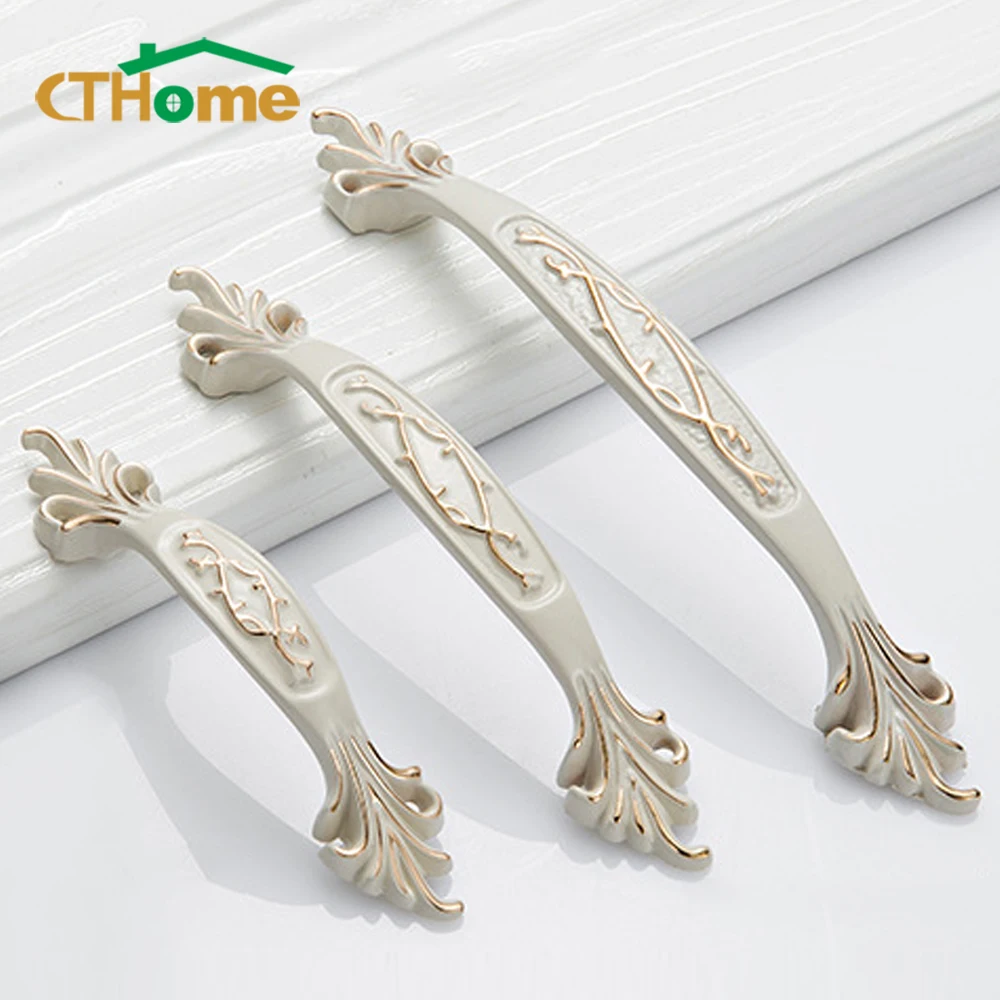 

Modern Drawer Handles Zinc Alloy European Style Kitchen Cabinet Pulls Furniture Hardware Wardrobe Cupboard Door Knobs 96/128mm