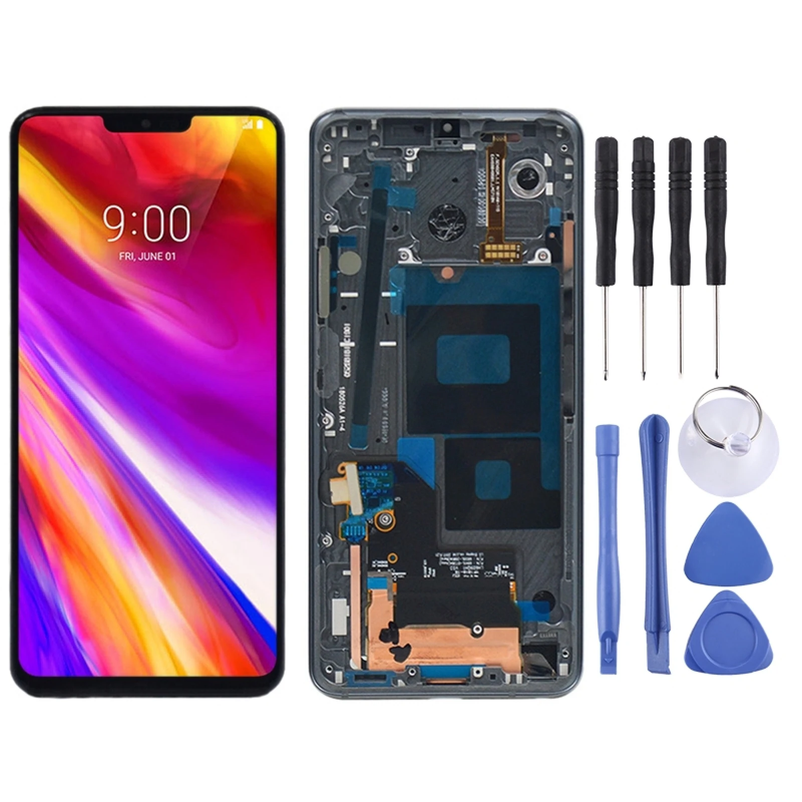

Оригинальный ЖК-экран для LG G7 ThinQ / G710 G710EM G710PM G710VMP дигитайзер в сборе с рамкой