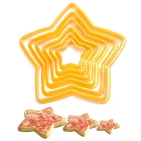 baking fondant biscuit mold pentagram cookie model christmas tree cookie cutter stars shape 3d cake decorating tools baking tool