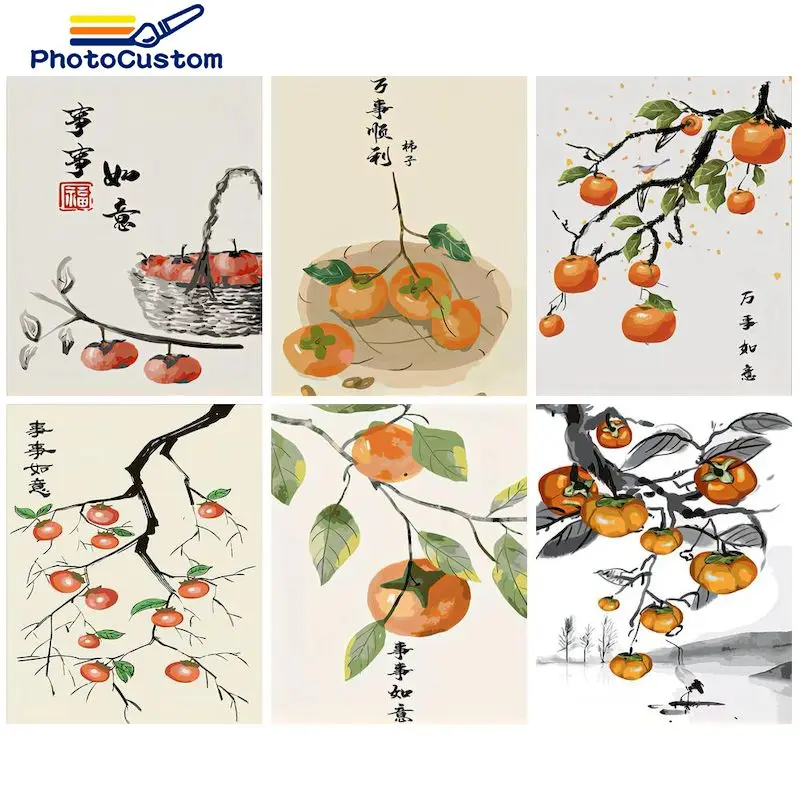 

PhotoCustom Pictures By Numbers Tree Landscape Diy Frame Painting By Numbers For adult On Canvas DIY Home Decoration Gift