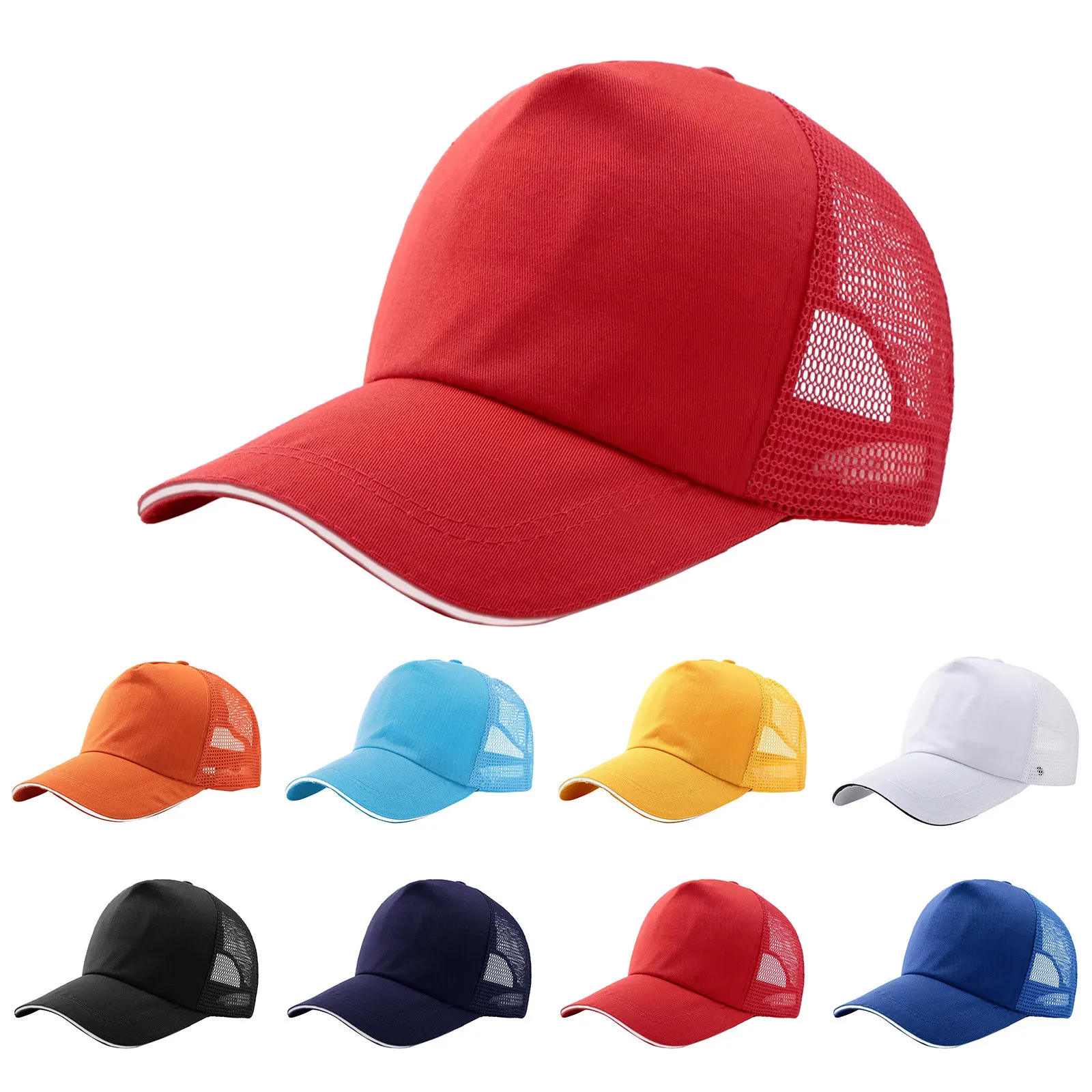 

Summer Mesh Baseball Cap Breathable Summer Caps Dad Hat Outdoor Fishing Hats Bone Gorras Snapback Trucker Hip Hop Cap Casquette