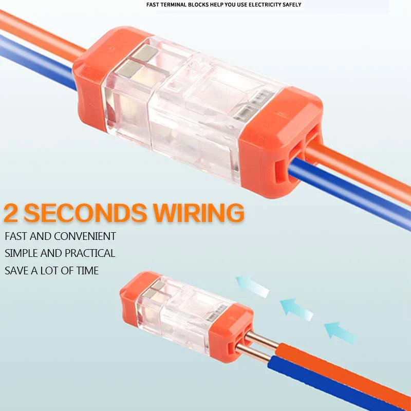 

New Removable Universal Terminal Blocks Quick Splice Lock Wire Connectors Connection Terminal For Easy Safe Splicing Into Wire