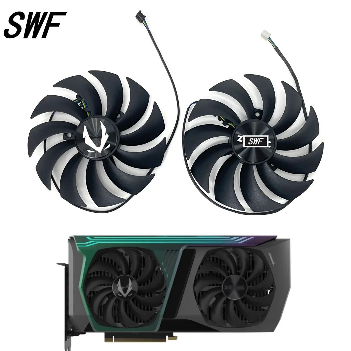 Новый вентилятор охлаждения 100 мм CF1010U12S GAA8S2U 0.45A DC12 в RTX3070 Вентилятор охлаждения графического процессора для Zotac Gaming RTX 3070 а Holo Вентилятор охлаждения графической карты