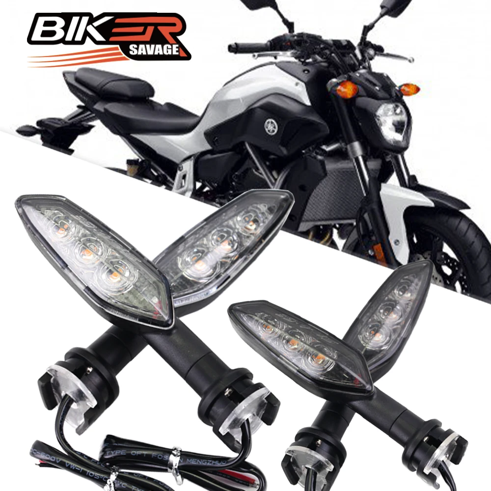 

Motorcycle LED Turn Signal Lights For YAMAHA FX6R FZ07 FZ09 FZ10 FZ25 FZ03 FZ1 FZ8 FZ6 N/S FZ 150I 250 Blinker Indicator Lamps