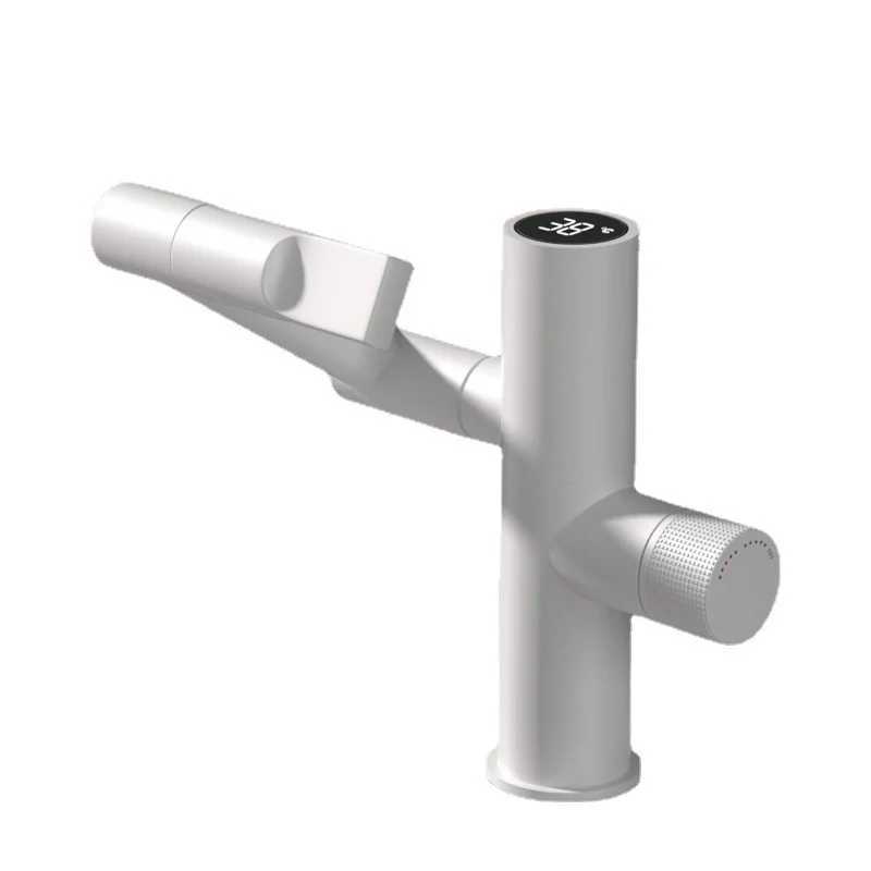 

Современный умный смеситель для ванной комнаты с цифровым дисплеем вращение на 1080 ° смеситель для раковины водопад кран для горячей и холодной воды смеситель