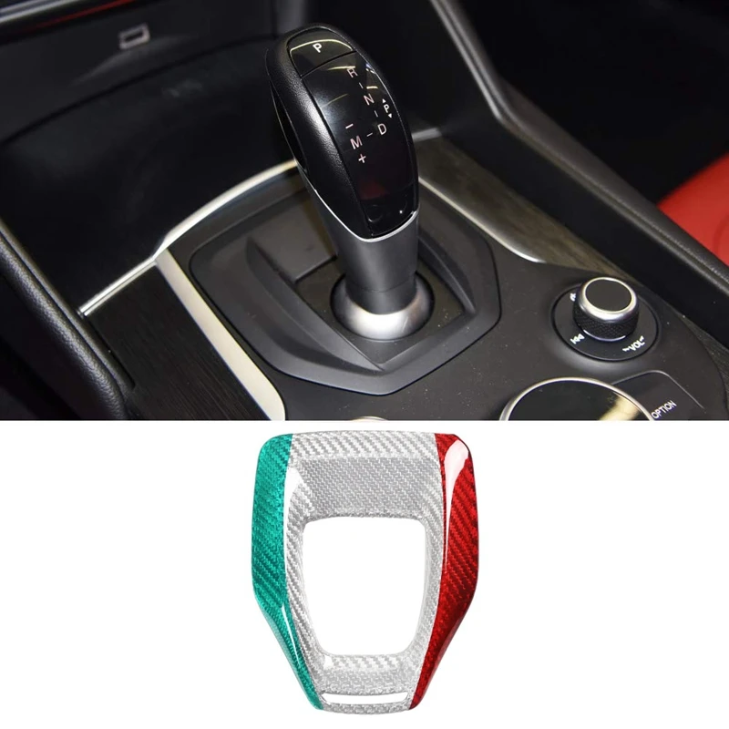 

Central Control Gear Shift Panel Cover Carbon Fiber for Alfa Romeo Giulia Stelvio 2020 Car Interior Accessories