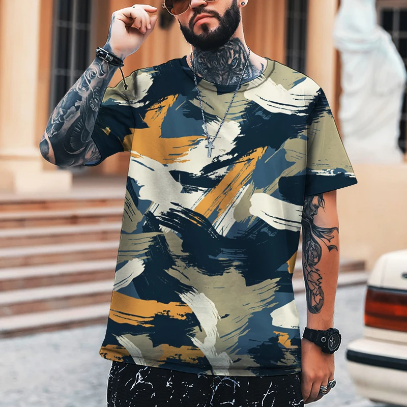 2022 мужская летняя модная повседневная футболка уличная мода стиль брендовая