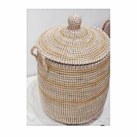 hot trend new european style home decor big size seagrass storage basket makeup container for organizing multipurpos