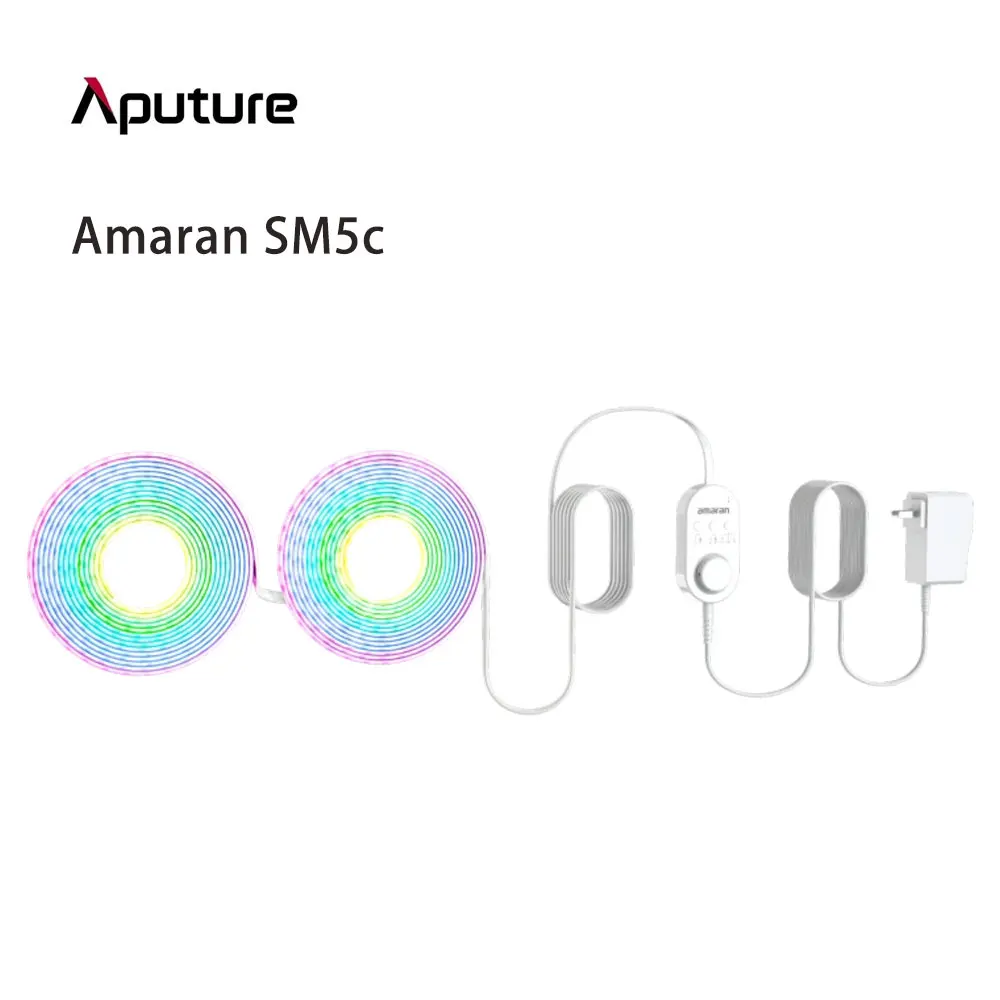 

Aputure Amaran SM5c Smart Led Strip Light Pixel Control Flexible RGB LED Tape for Live Stream Home Party Video Studio Decoration