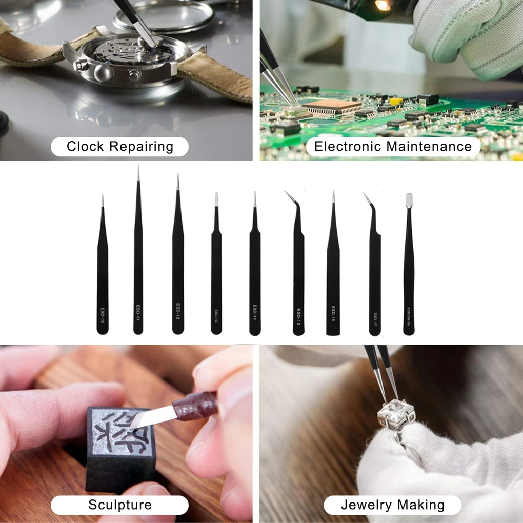 

Пинцет из нержавеющей стали изогнутый обтекаемый дизайн прочная несущая способность Легкие щипцы для резки с сумкой