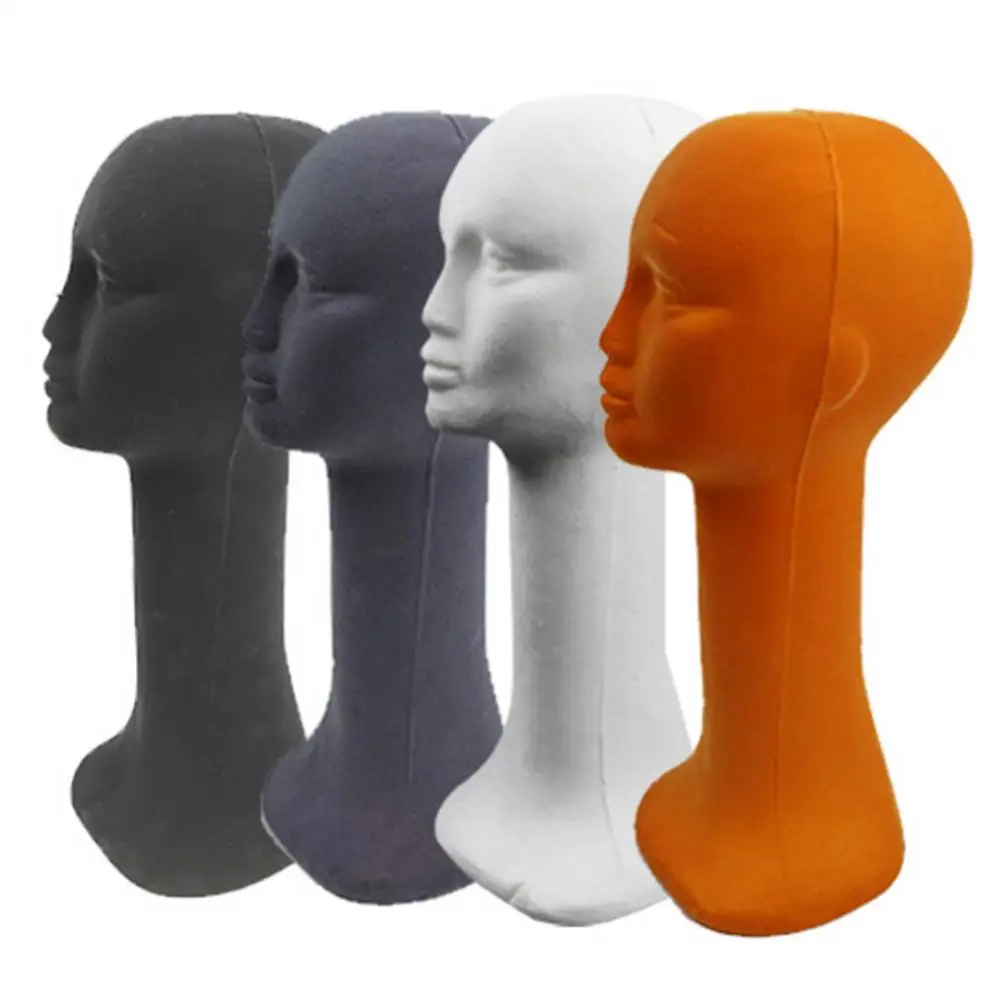 

45cm Long Neck Women Mannequins Female Mannequin Head Polystyrene Foam Hat Glasses Display Hat Wig Display Rack Scarf Hat Holder