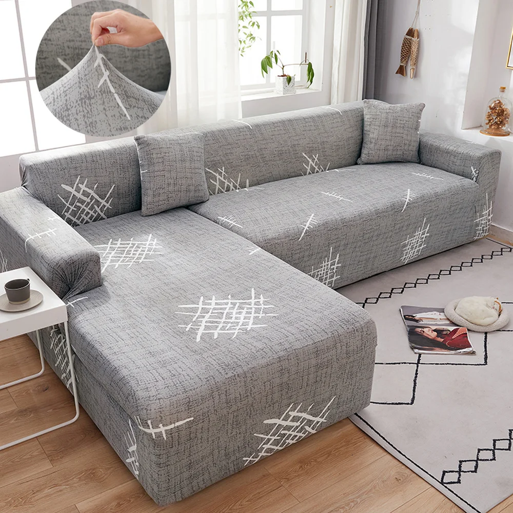 

Эластичный чехол для дивана, растягивающийся угловой диван для дивана в форме L, чехол для дивана, чехлы для гостиной, 2/3/4 местный, скандинавс...
