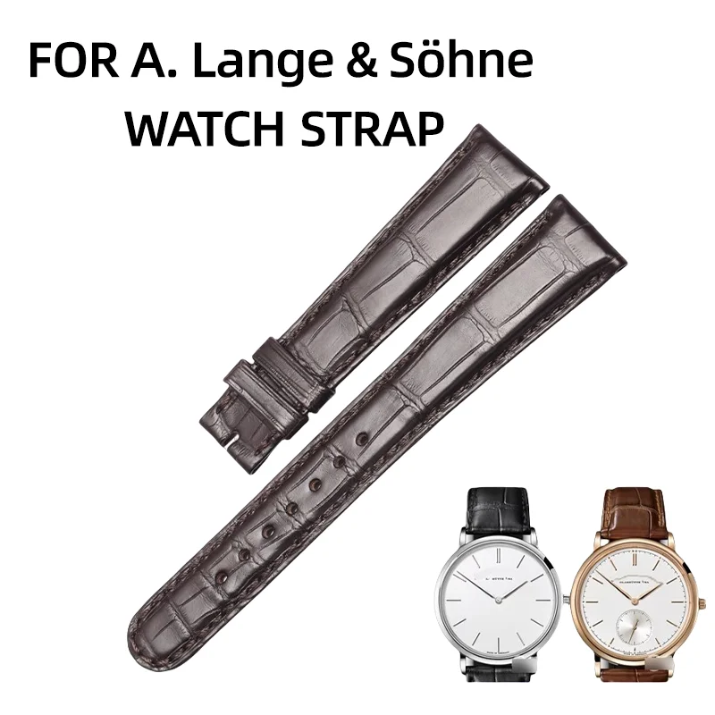 Фото ДЛЯ КОЖАНЫЙ РЕМЕНЬ ДЛЯ ЧАСОВ A. LANGE & SÖHNE LANGE 1. ФАЗЫЙ АЛЛИГАТОР. №1