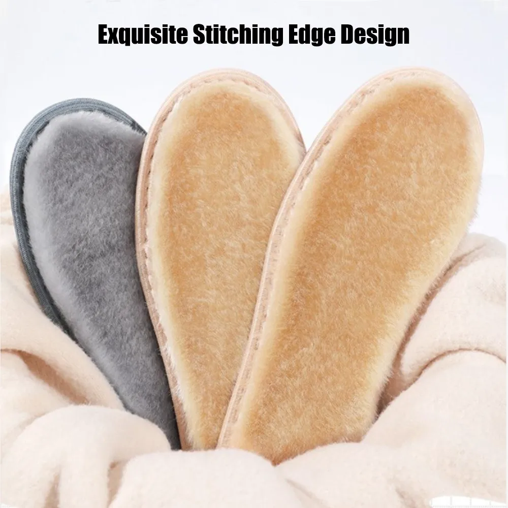 Keep Warm Heated Insoles for Children Feet Warm Insoles for Kids Winter Shoes Sole Imitation Rabbit Thicken Heating Shoe Pads