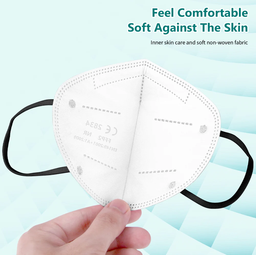 CE 2834 FFP2 маски FPP2 маска Mascarilla KN95 черная ffp2mask сертифицированная 5-слойная FFPP2 FFP 2