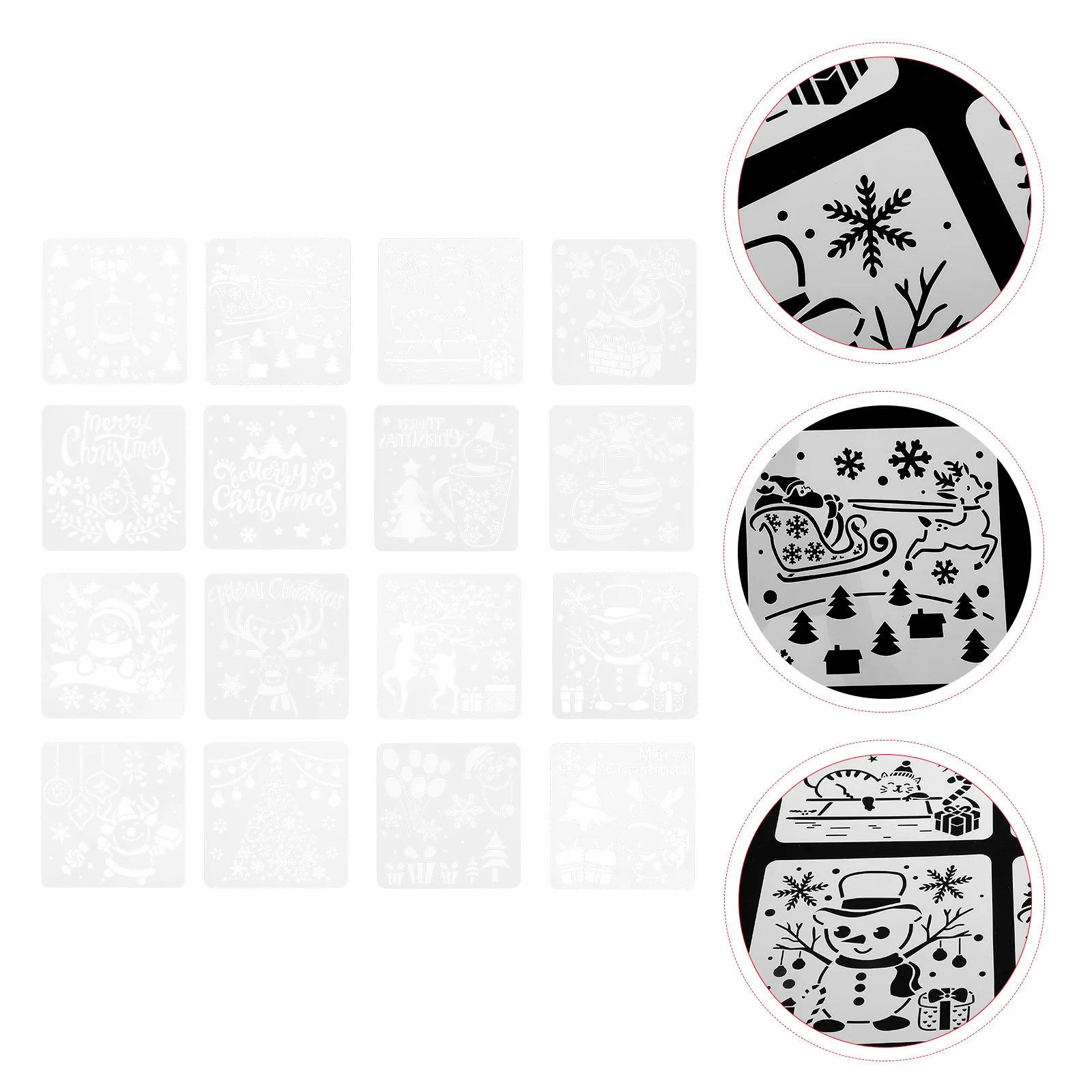 

Stencil Christmas Painting Template Templates Stencils Drawing Hollow Deer Pet Outcraft Kids Tree Supplies Sign Merry