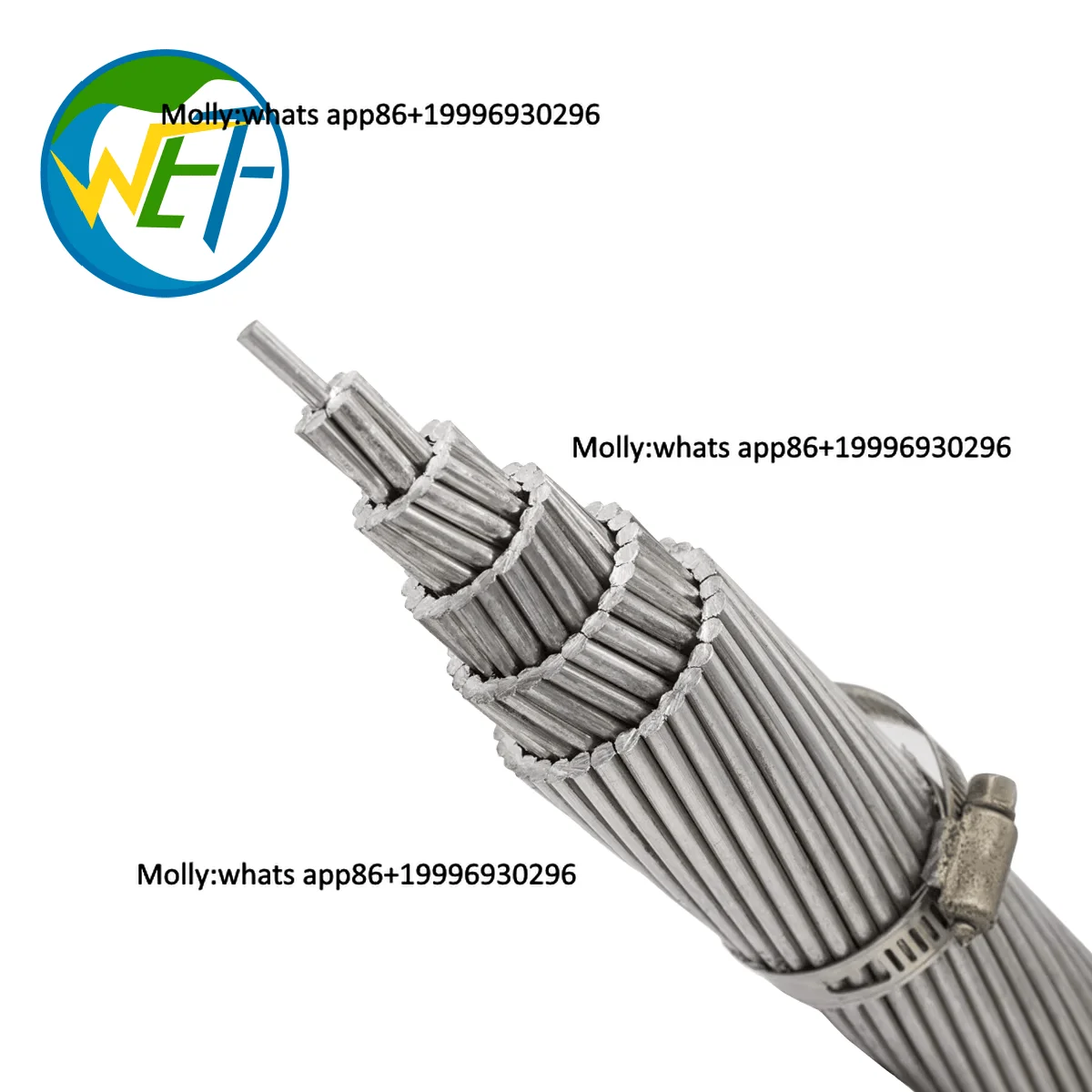 Фото Кабель ACSR AWG\ASTM\BS, стандартный алюминиевый проводник, алюминиевый проводник с стальным сердечником. №1
