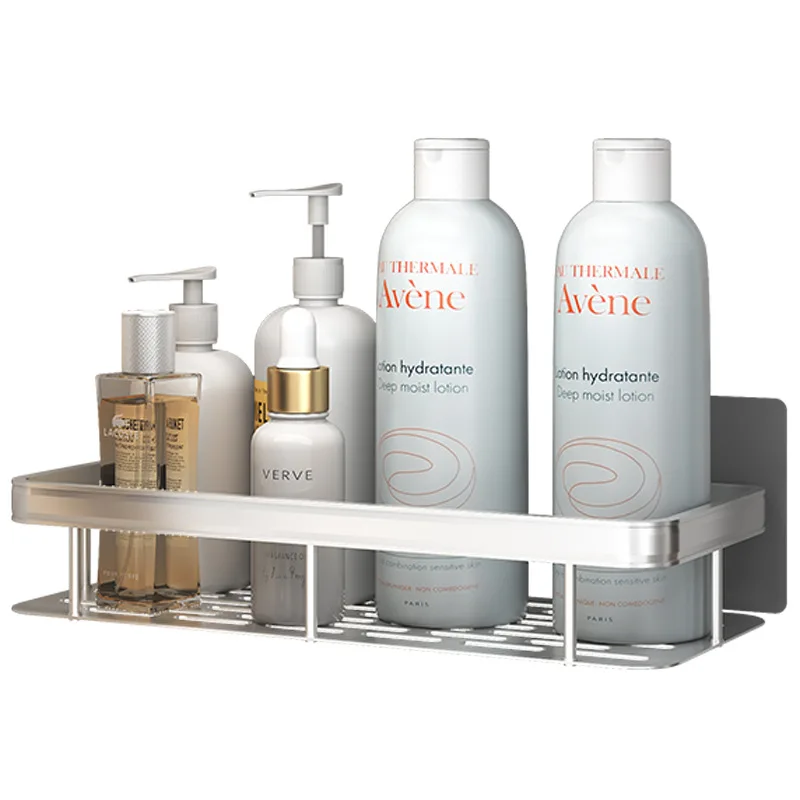 multifunctional non porous wall mounted bathroom shelf shower storage rack kitchen toiletries storage home bathroom accessories free global shipping