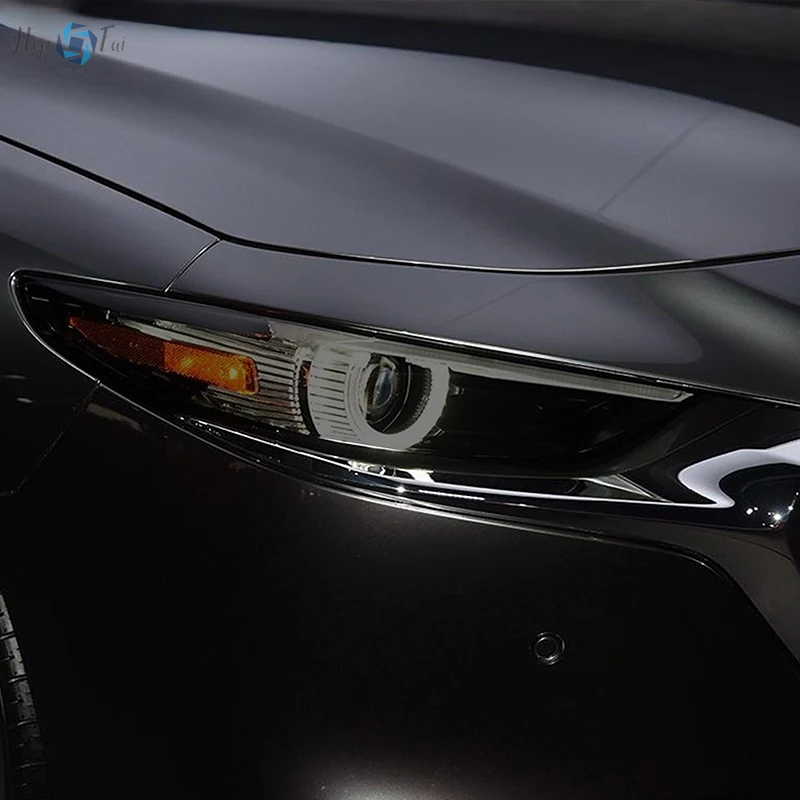 

Car Headlight Protective Film Smoked Black Tint Wrap Vinyl Transparent TPU Sticker For Mazda 3 BP 2019 2020 2021 2022 Hatachback